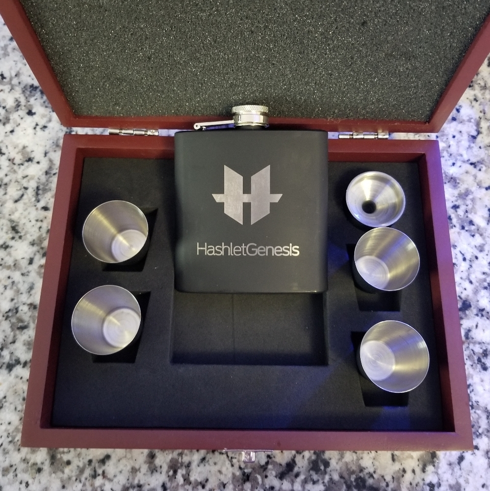 HashletGenesis Flask Set with Box - Picture 2 of 8